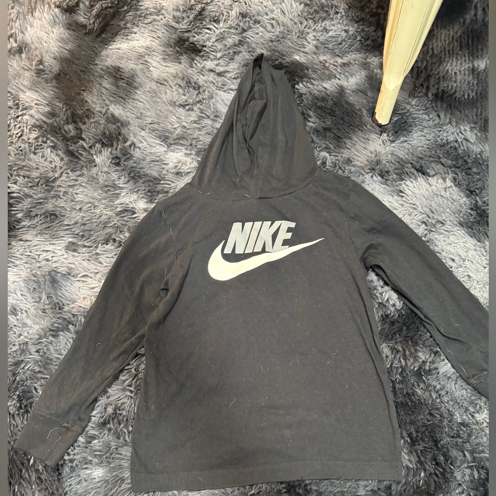 Nike Black Cotton Hoodie